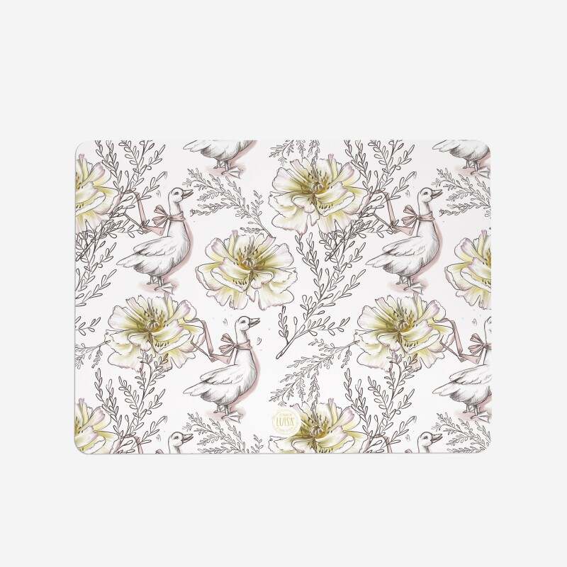 “Geese among the flowers” ​​placemats