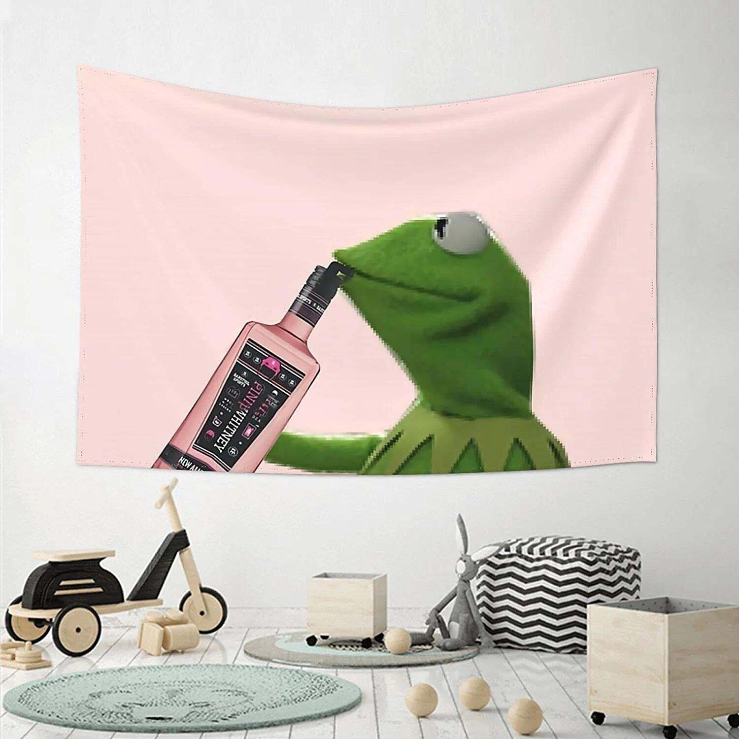 Funny Wall Tapestry Art Decor Wall Hanging Party Frog Backdrop