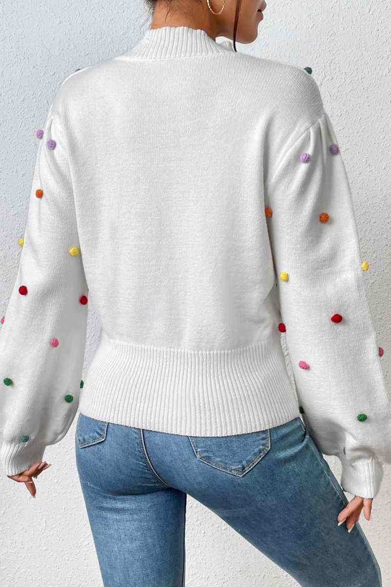 White Casual Solid Patchwork Half A Turtleneck Tops