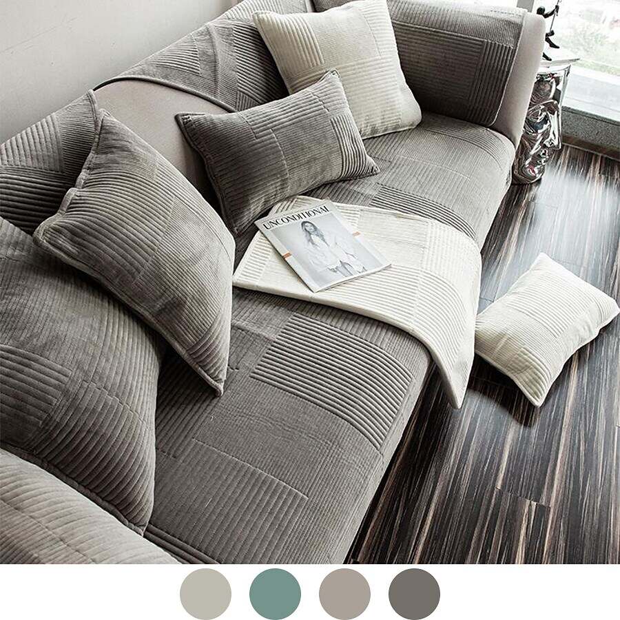 Sofa Seat Cover Couch Slipcover Grey for Sectional Sofa Cover(Sold By Piece,Not All Set)