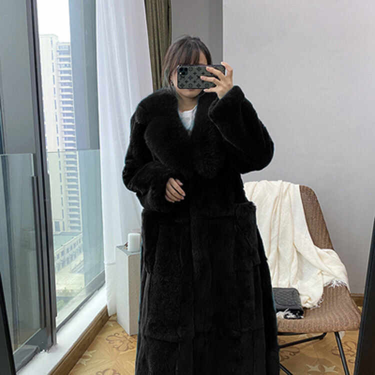 Faux Fur Coat Mid-length Coat