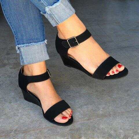 Daily Low Heel Wedge Sandals