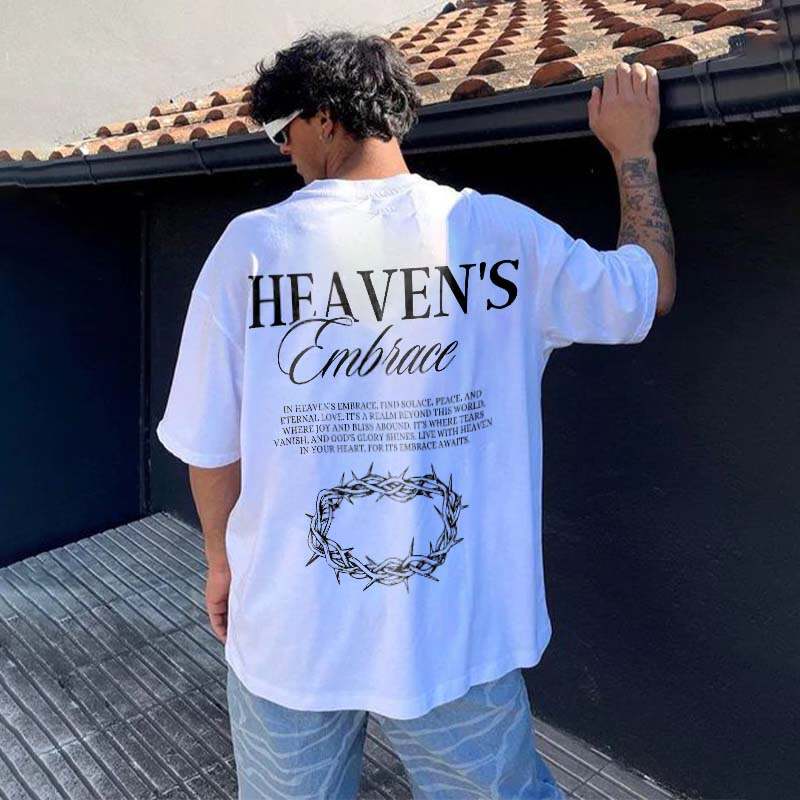 Heaven's Embrace Print Shoort Sleeve T-shirt