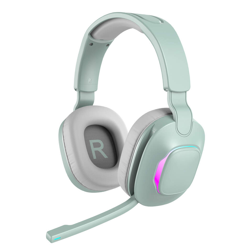 rgb gaming headset with noise canceling microphone