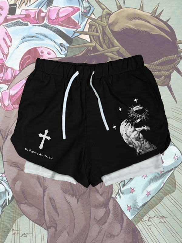 Jesus Is King Print Men's Christian Shorts