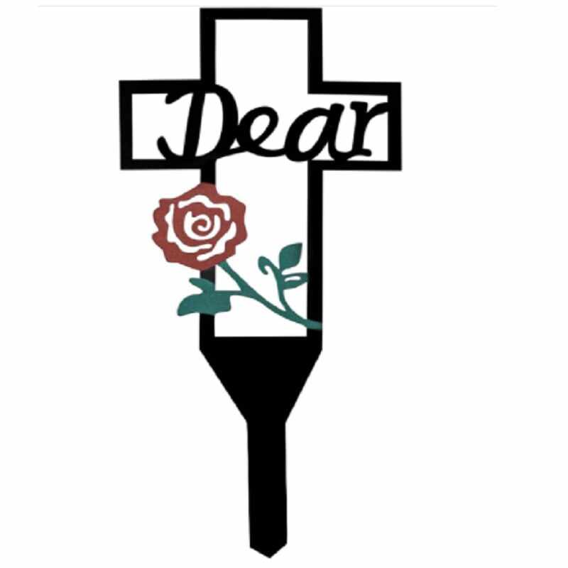 Hot Sale - Cemetery Memorial Cross Stake for Parents