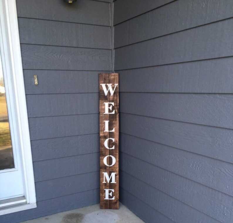 Welcome Sign, Front Door Welcome Sign, Welcome Sign Front Porch, Welcome Sign Front Door, Wood Welcome Sign, Rustic Wood Welcome Sign