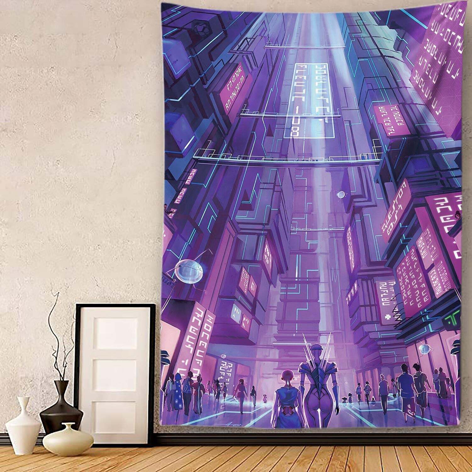 City Wall Tapestry Art Decor Photograph Backdrop