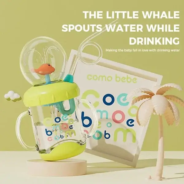 🔥Summer Super Sale 48% Off🔥BABY DRINKING CUP WITH WHALE SQUIRT🐳