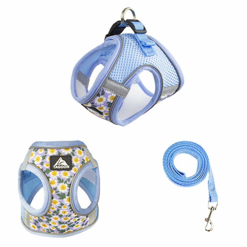 Floral Pet Harness Set