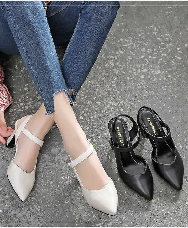 Women's Ankle Strap Pointed Toe Heels