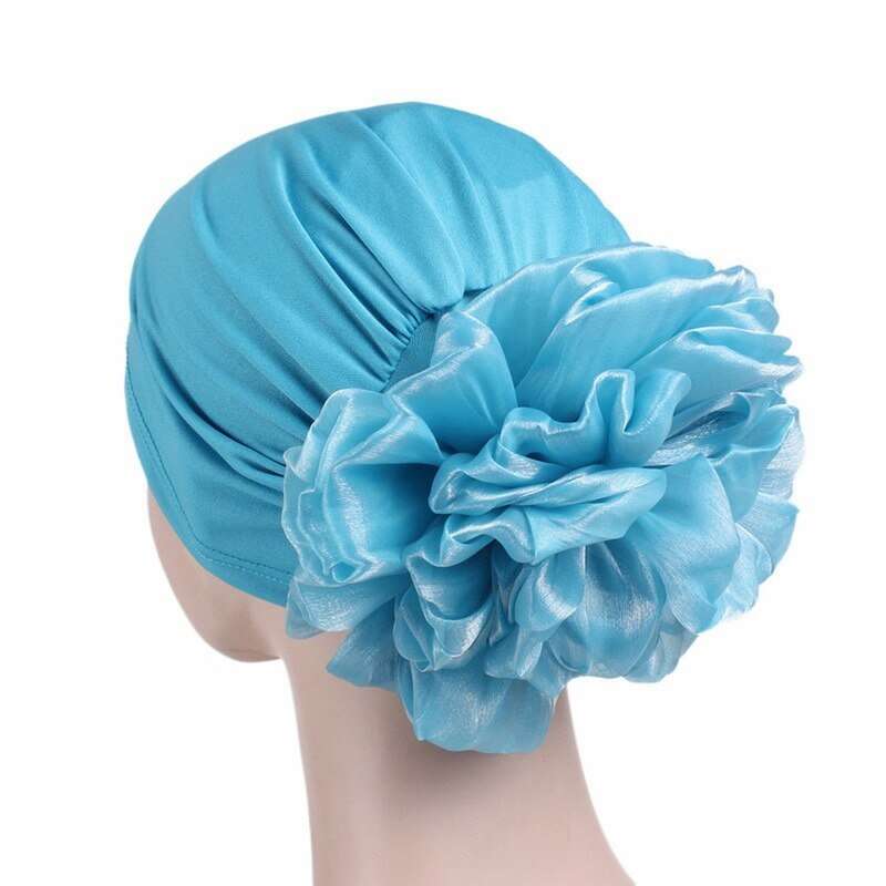 Woman Big Flower Turban Hair Accessories