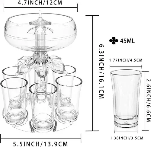 (💥HOT SALE-40% OFF💥)6 Shot Liquor Dispenser