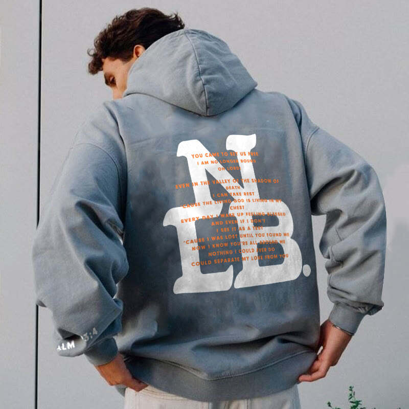 No Longer Bound Print Men's Hoodie