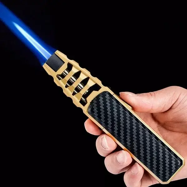 🎁Christmas Pre-Sale 49% OFF-🔥Windproof Straight Torch Blue Flame Lighter