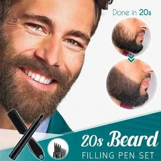 Last Day 49% OFF--Waterproof Beard Filling Pen Kit