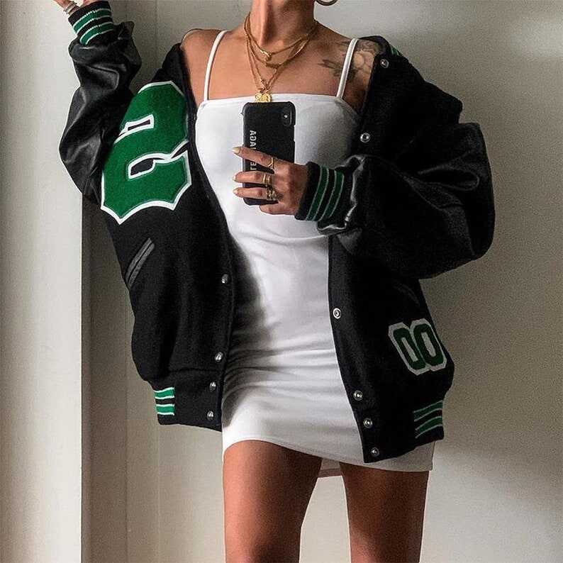 Y2K Varsity Bomber Jacket