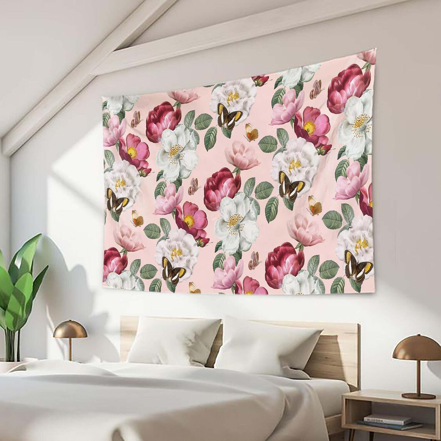 Floral Large Wall Tapestry Art Decor