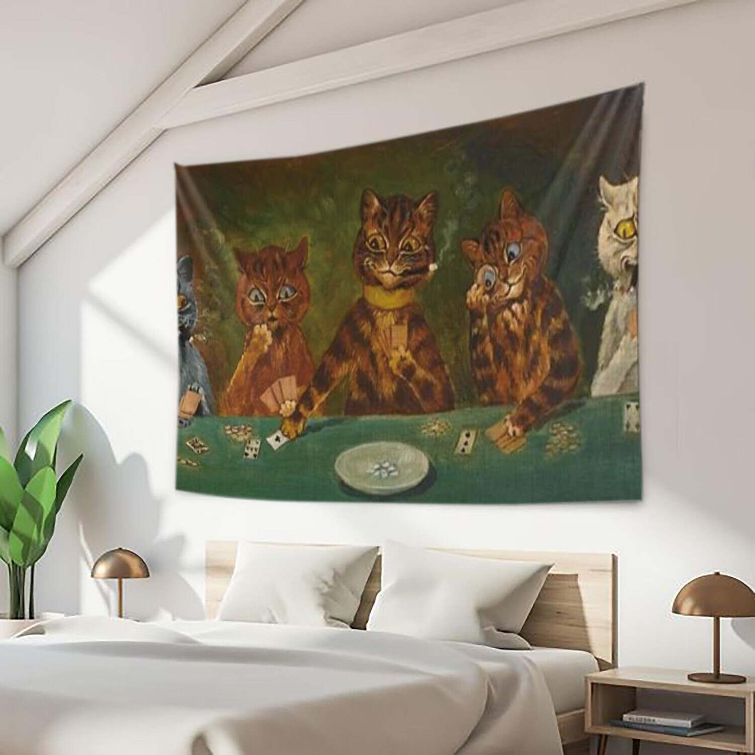 Funny Large Wall Tapestry Cat Art Decor Room