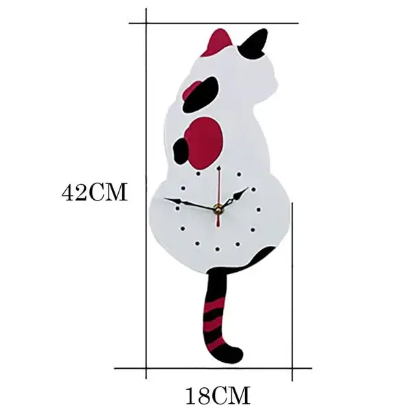 (❤️2023 Early Christmas Sale-49% OFF❤️)Nordic Cat Wagging Tail Wall Clock