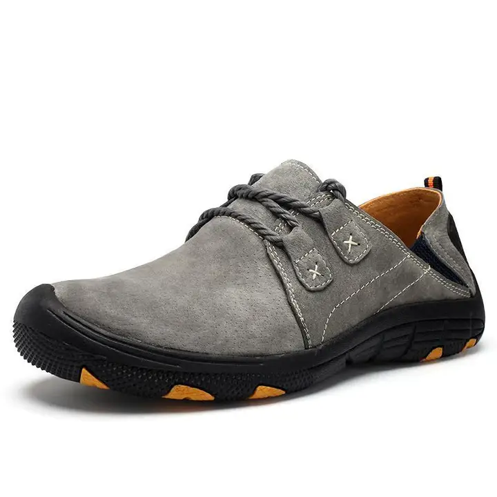 Men's Leather Slip-resistant Outdoor Casual Hiking Shoes