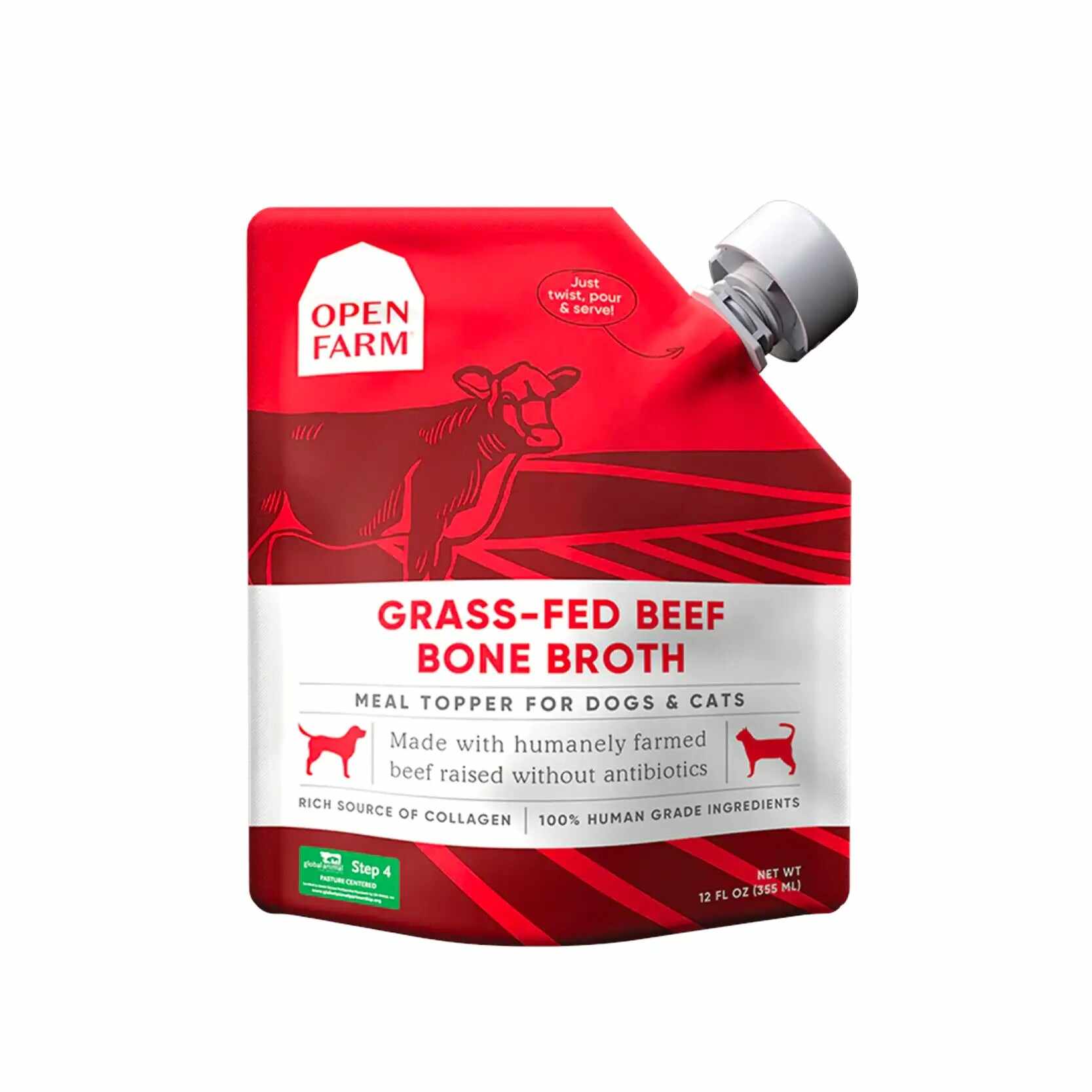 Open Farm Grass-Fed Beef Bone Broth 12oz