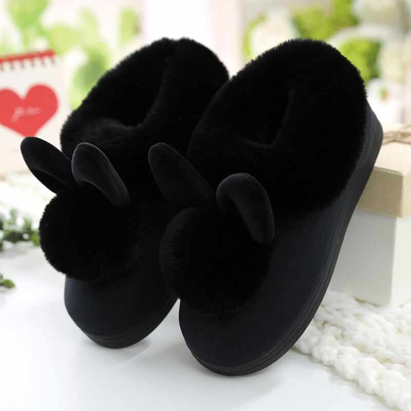 Winter Warm Plush Cartoon Slippers