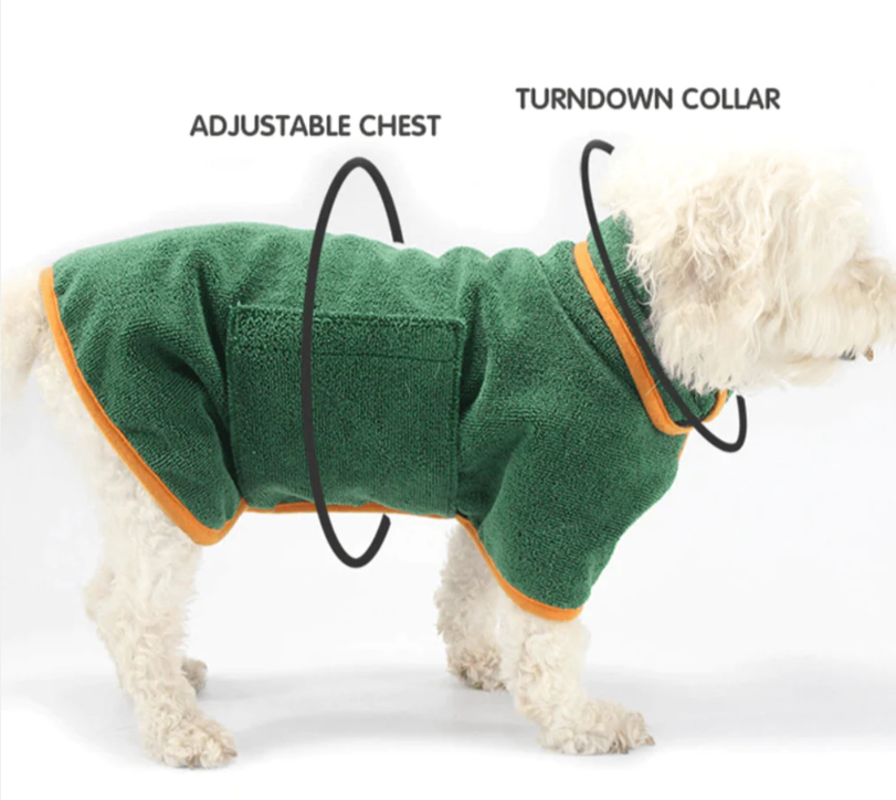 Super Absorbent Dog Bathrobe