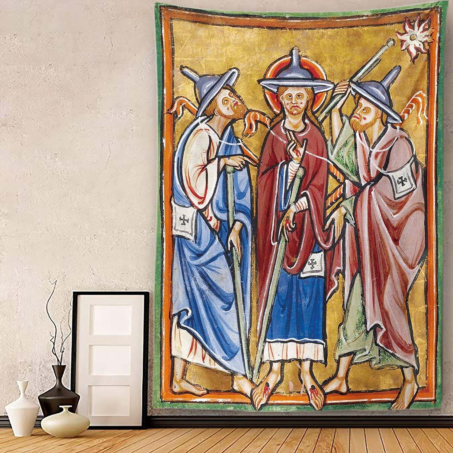 Medieval Painting Wall Tapestry Art Decor