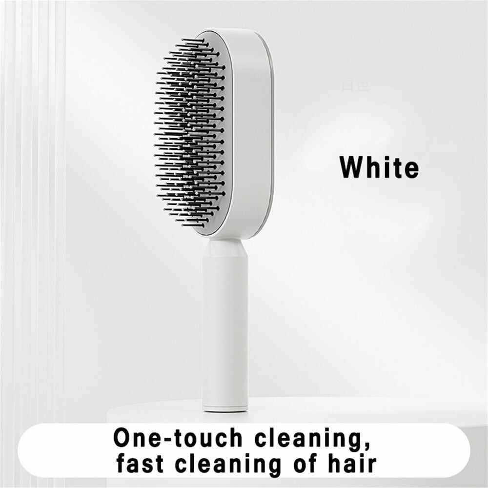 Massage Comb Hair Brush Air Cushion One-Key Self Cleaning Hair Comb Professional Detangling Scalp Air Bag Combs For Hair