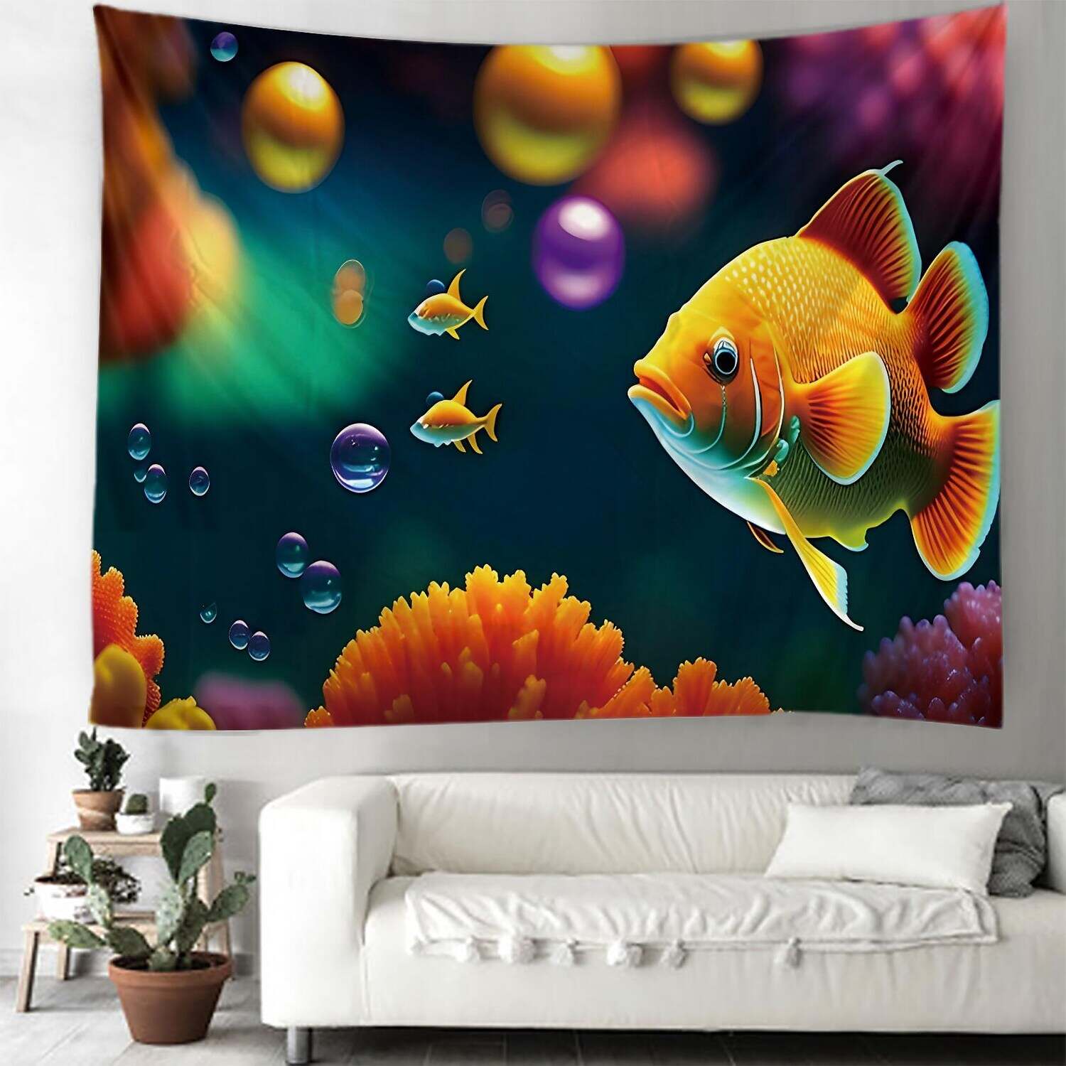 Ocean Fish Wall Tapestry Art Decor