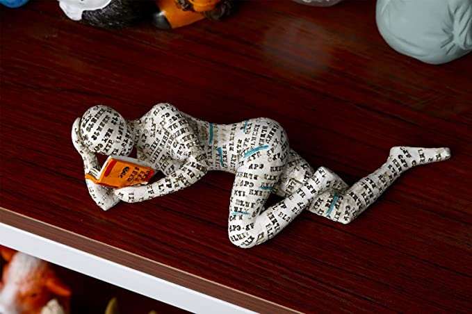 LAST DAY -49% OFF - Modern Reading Woman Statue