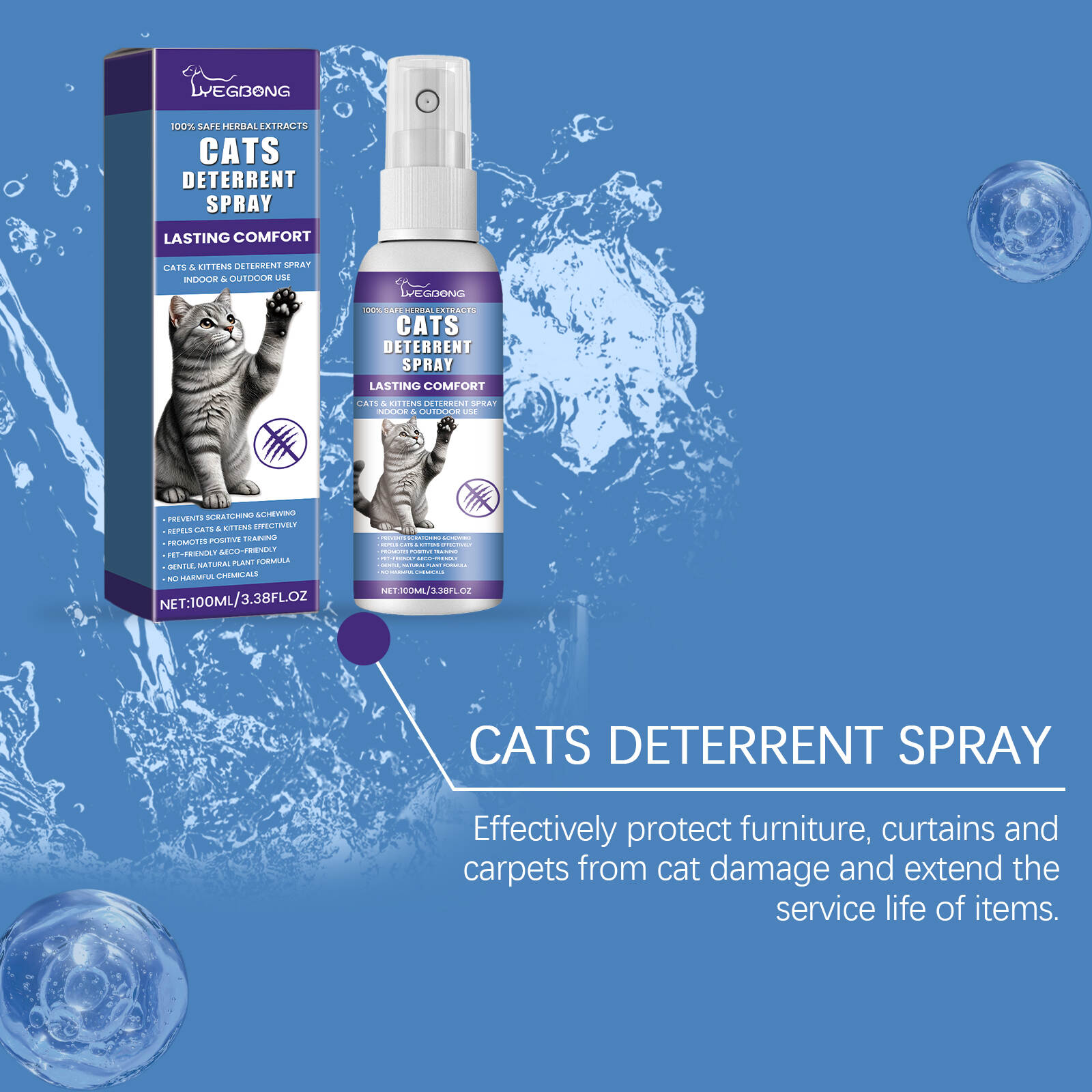 Cats Deterrent Spray