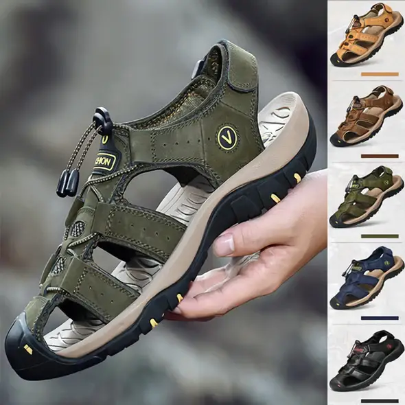 Summer Genuine Leather Men's Sandals