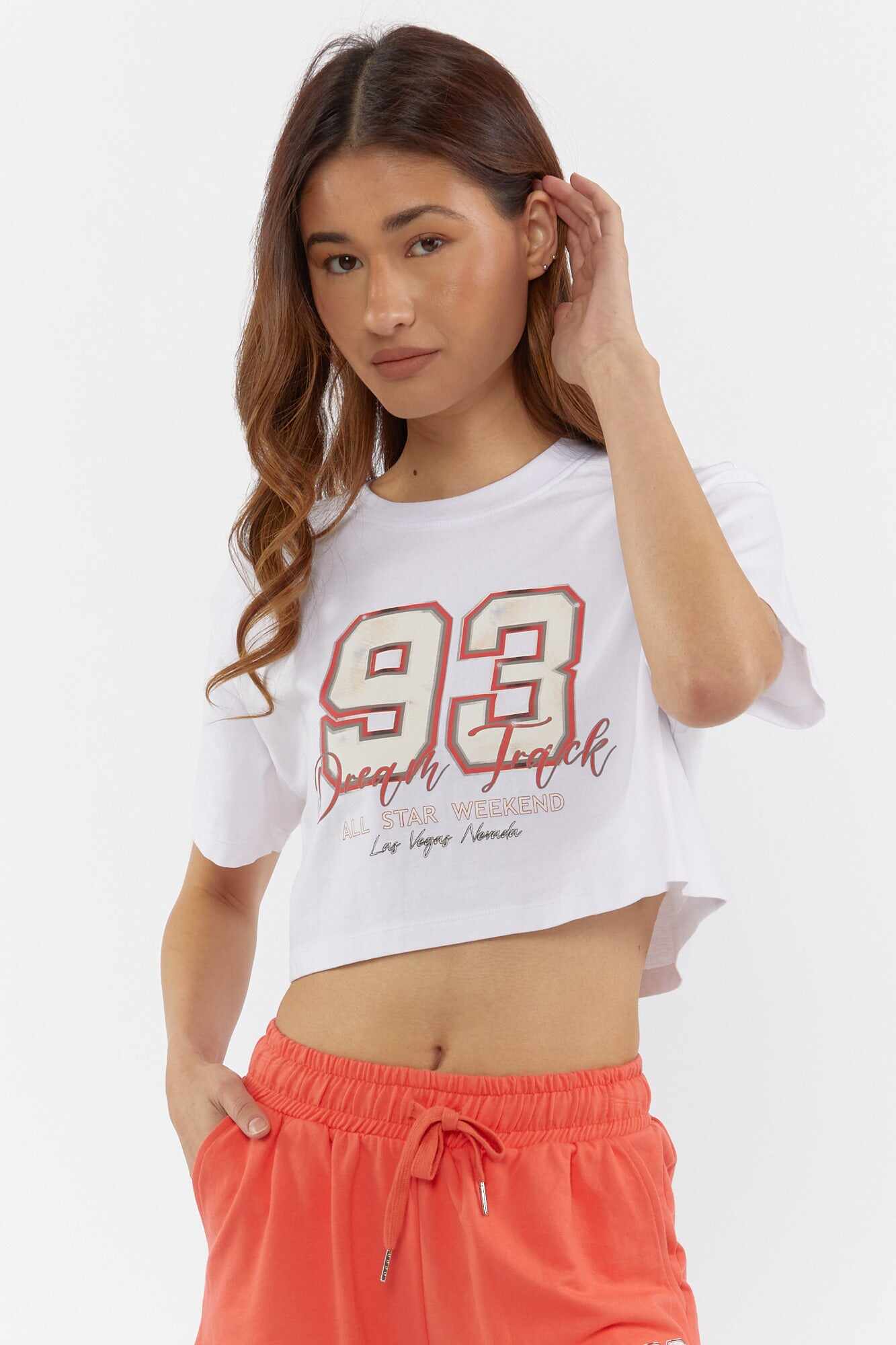 Women Apparel | Graphic Cropped Tee Light Pink Forever21 - BX22811