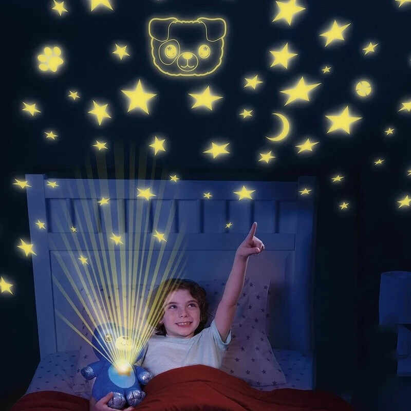 stuffed animal with light projector