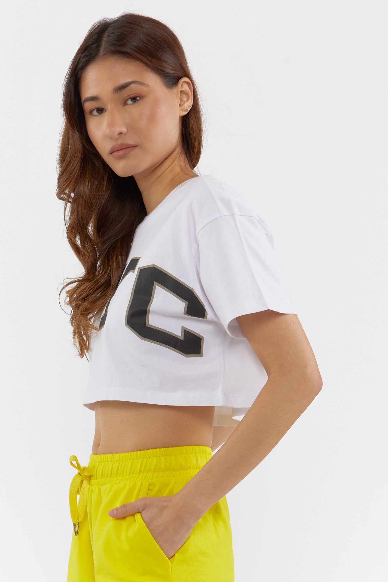 Women Apparel | Graphic Cropped Tee Light Pink Forever21 - BX22811