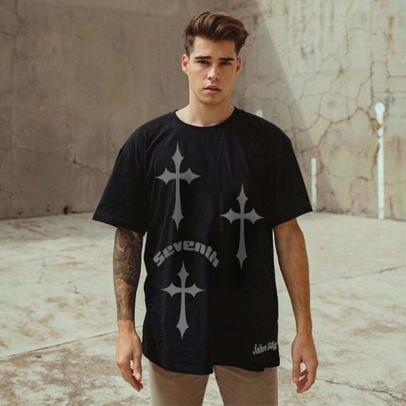 John 14:8 Cross Print Short Sleeve T-shirt