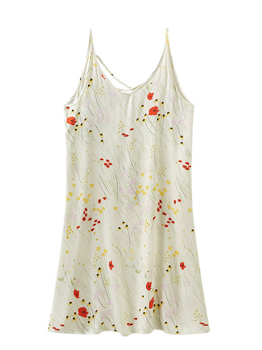 Vacation Others Loose Small Floral Nightdress