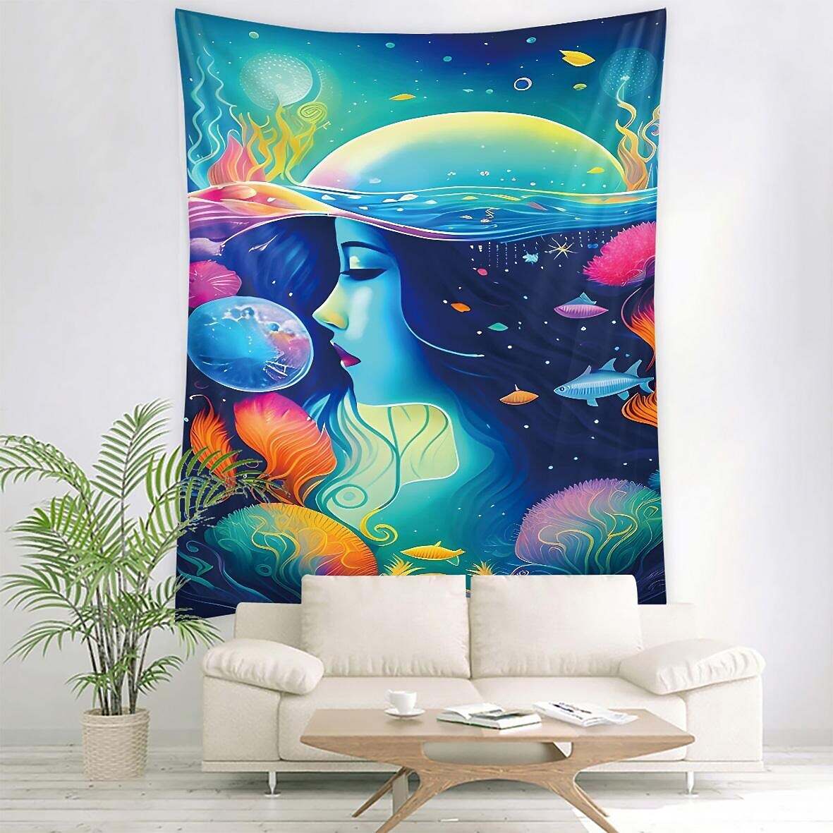 Ocean Fish Wall Tapestry Art Decor