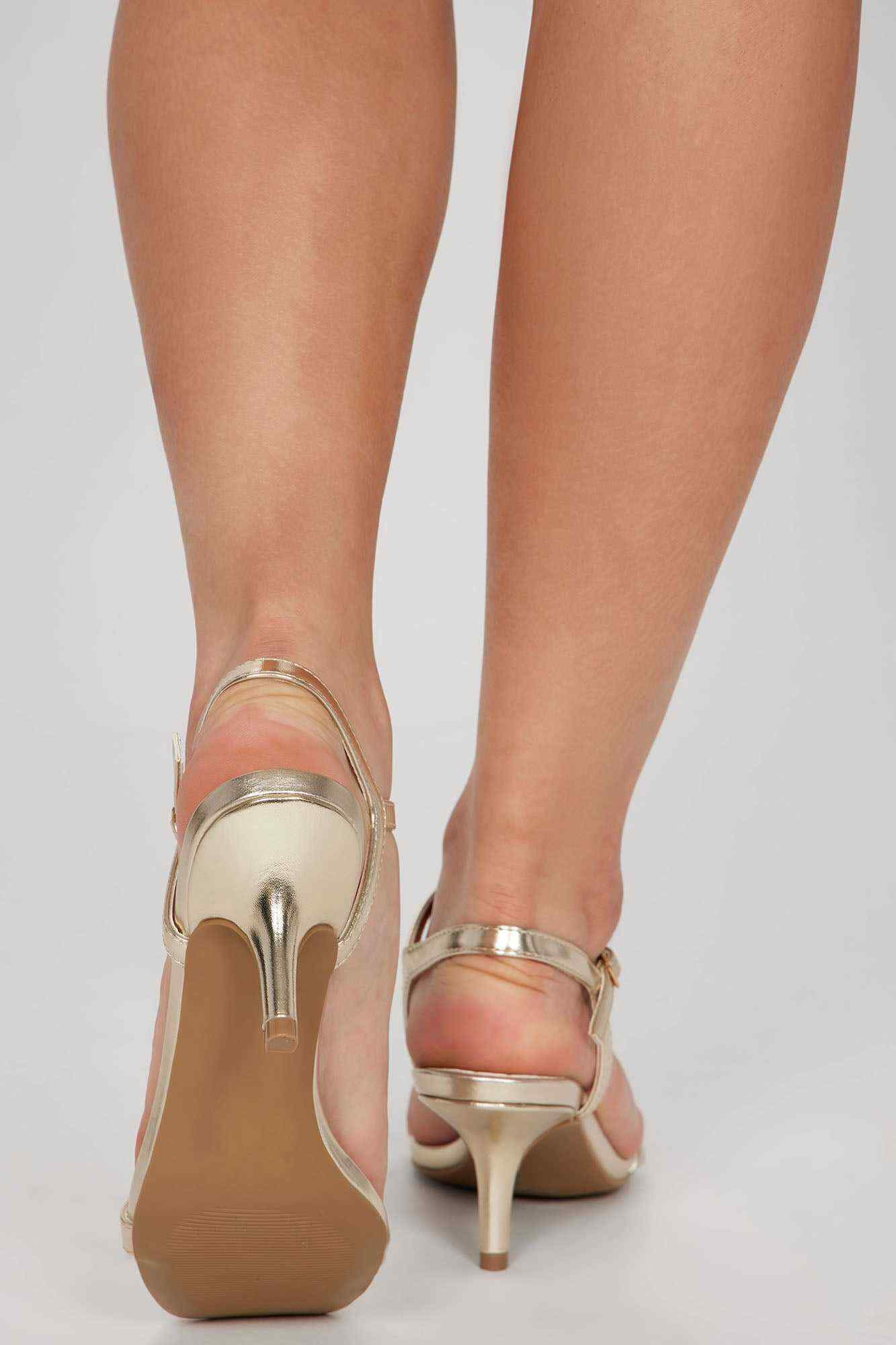 Tiana Heeled Sandals   Gold