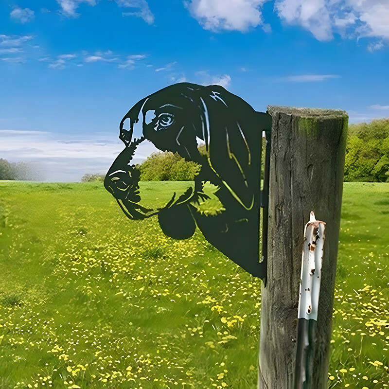 Farm Peeping Animal Metal Art