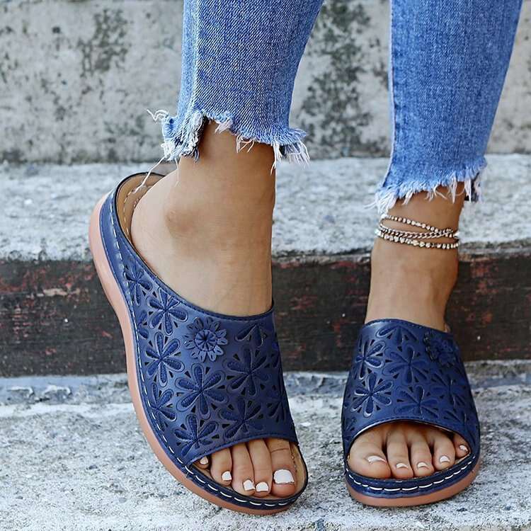 Wow!! | Last Day 49% OFF | Women Arizona Leather Soft Footbed Orthopedic Arch-Support Sandals