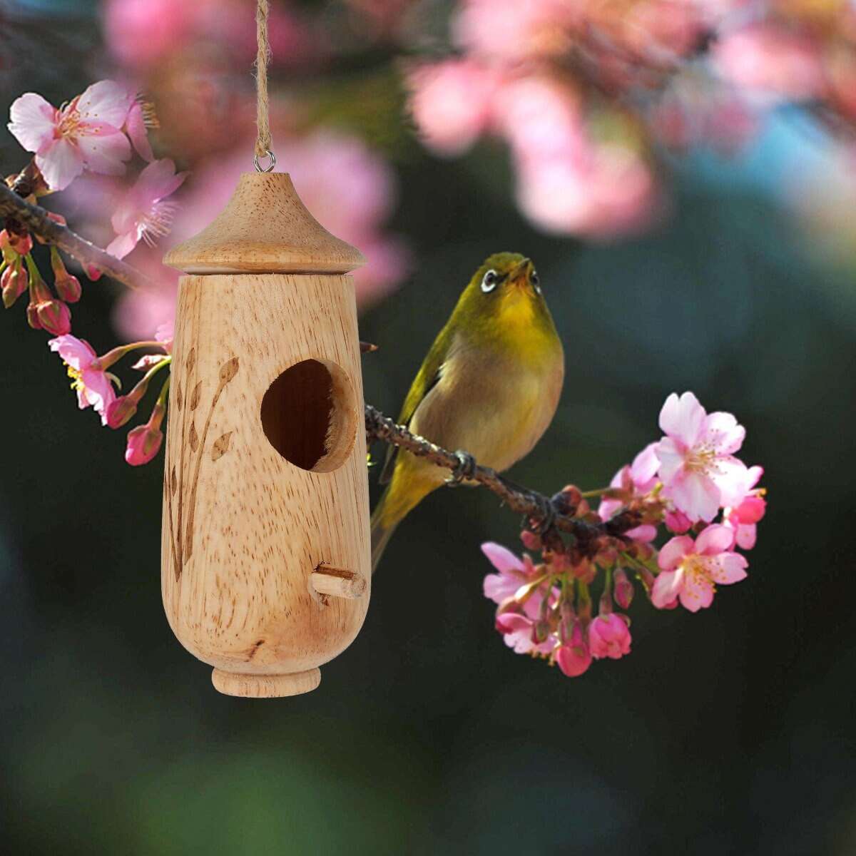 Wooden Hummingbird House-Gift For Nature Lovers