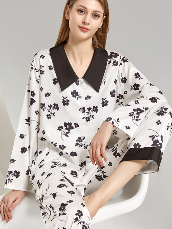 Others Regular Fit Simple Regular Sleeve Pajama Set