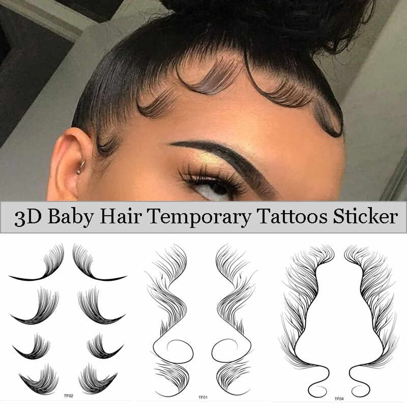 Baby Hair Tattoo Stickers