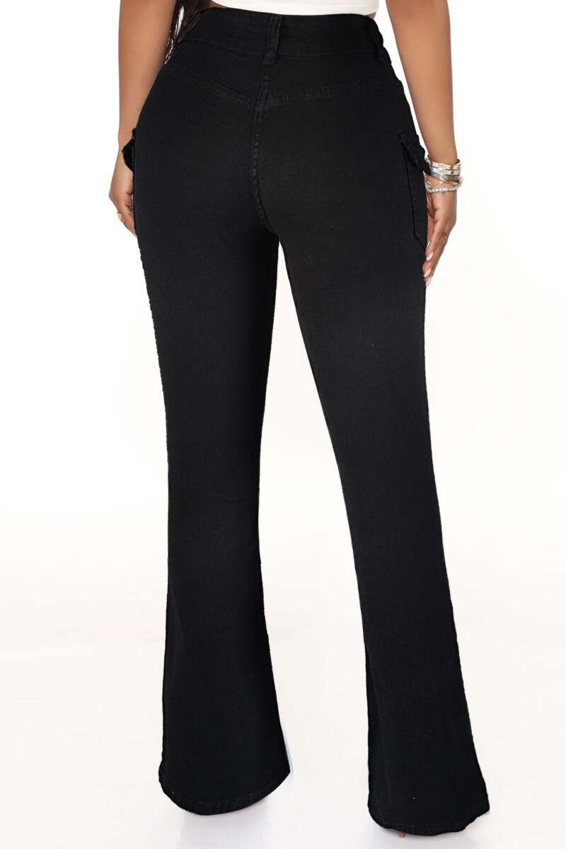 Black Casual Solid Patchwork High Waist Skinny Denim Jeans