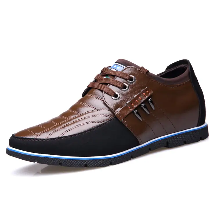 Men's Height Increasing Leather Casual Shoes