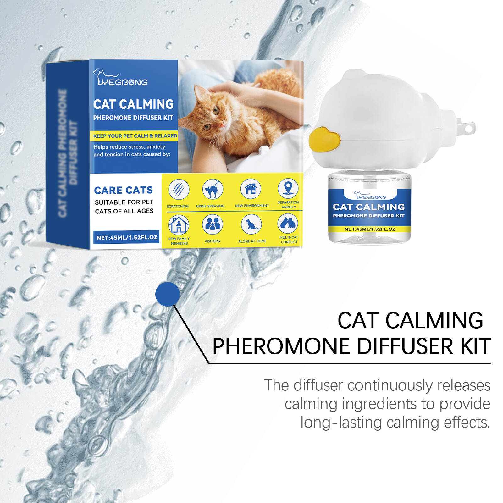 Cat Calming Pheromone Diffuser Kit