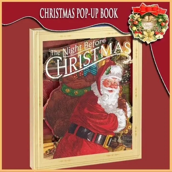 🎁 The Night Before Christmas Pop-Up Book(Light & Sound)